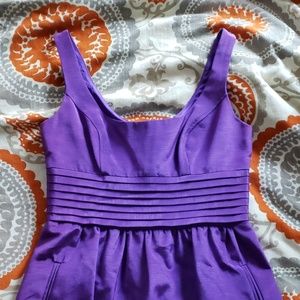 EUC purple Shoshanna scoopneck cocktail dress 0 XS